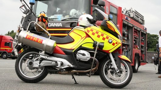 Firexpress motorcycle in Merseyside, UK.